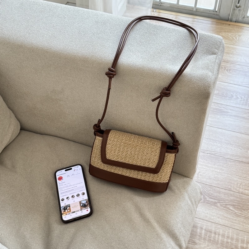 [ Tặng Kèm Charm ] Manami まなみ Mini Rattan Bag - Túi Cối Đeo Chéo MANAMI ...