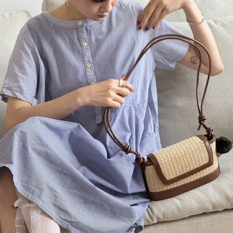 [ Tặng Kèm Charm ] Manami まなみ Mini Rattan Bag - Túi Cối Đeo Chéo MANAMI ...