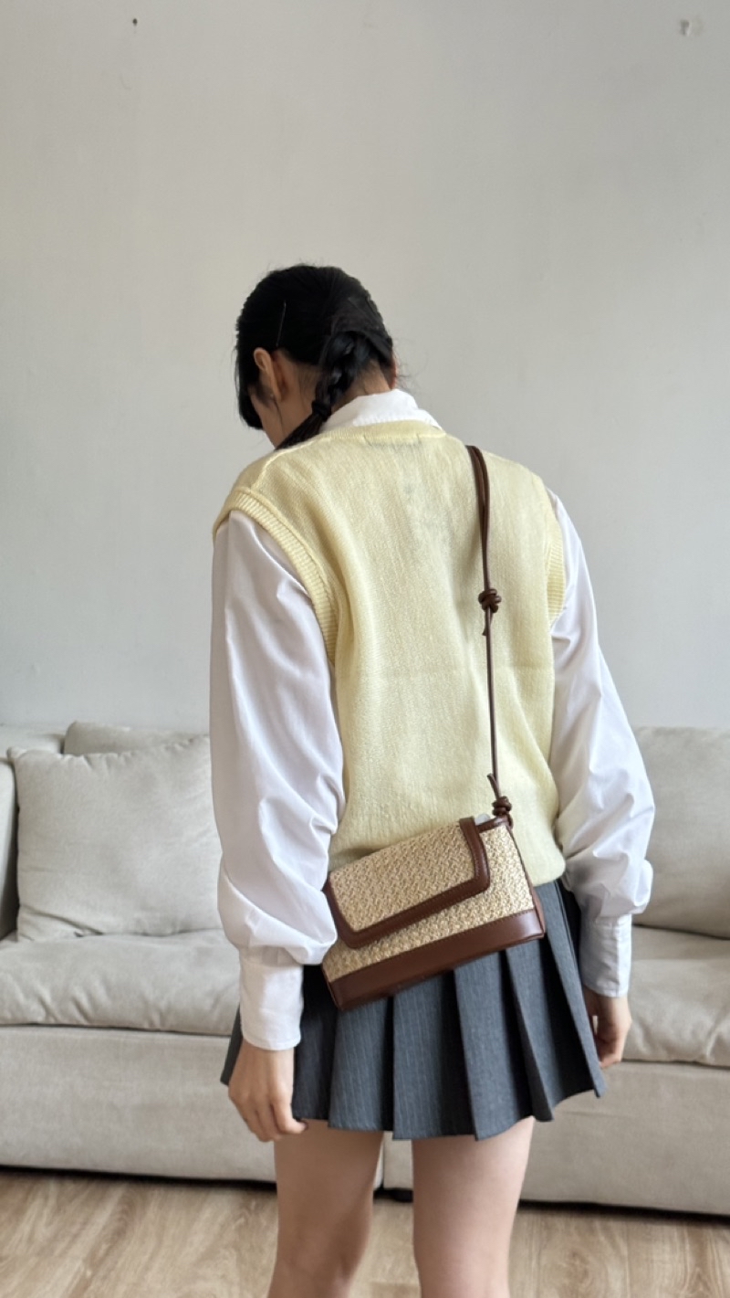 [ Tặng Kèm Charm ] Manami まなみ Mini Rattan Bag - Túi Cối Đeo Chéo MANAMI ...