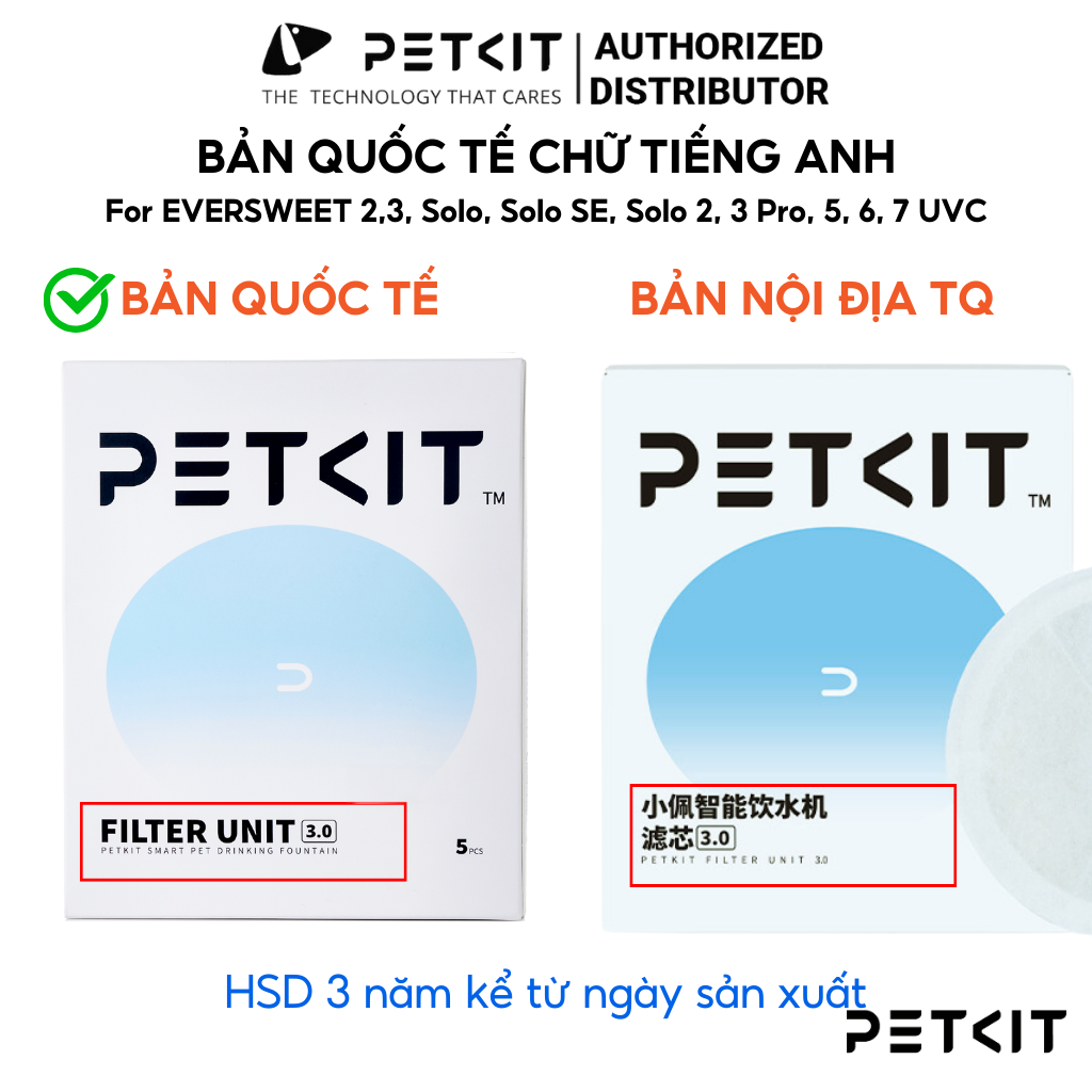 Mô tả Lõi Lọc Nước, Tấm Lõi Lọc Nước Cho Máy Petkit Solo Phiên Bản Mới 3.0 - 5