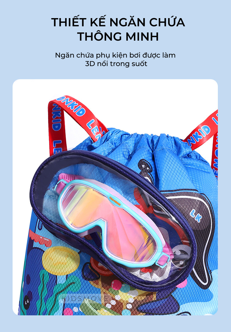 Thiết kế 3D túi bơi Lemonkid