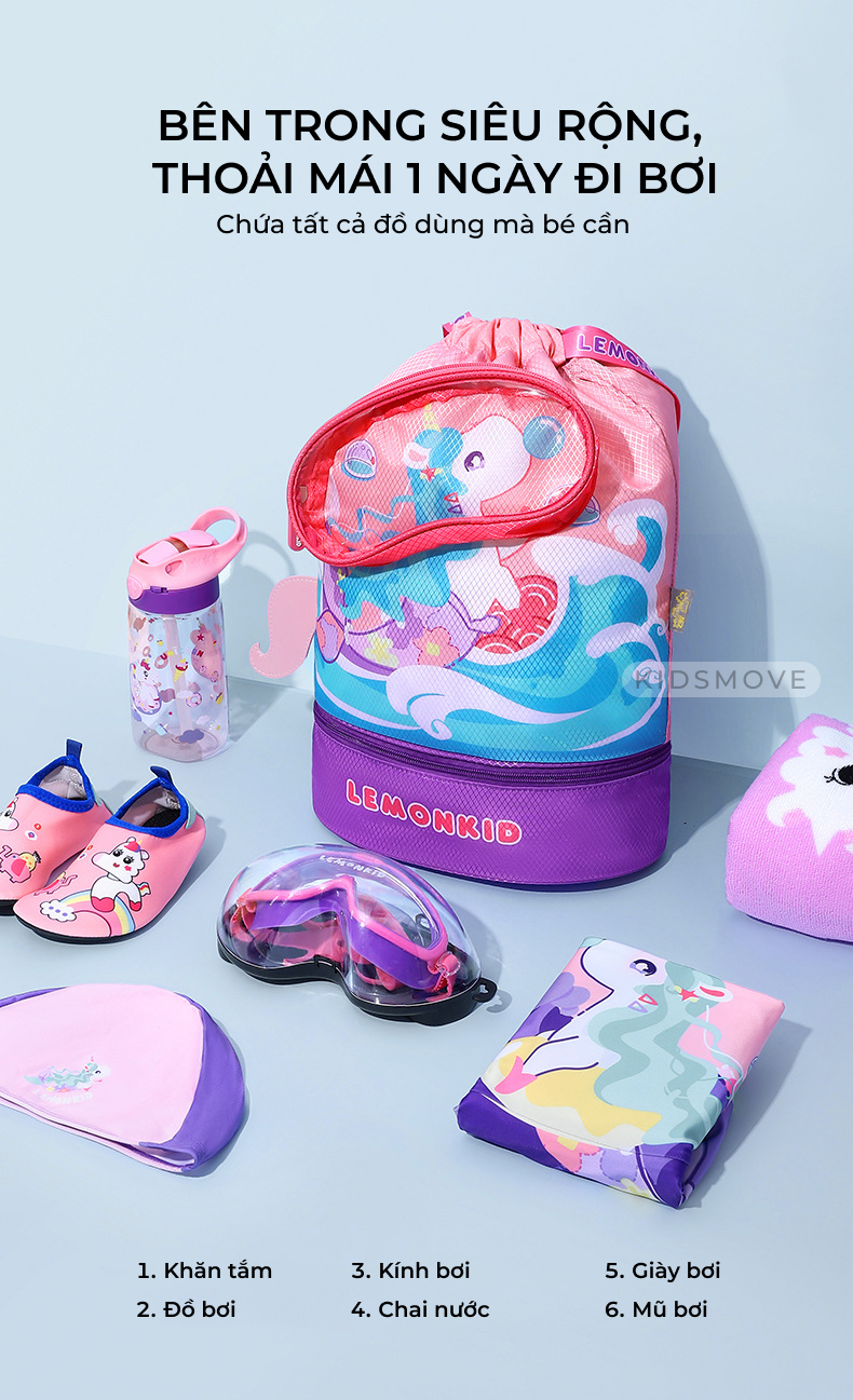 Ngăn mắt kính trong suốt túi Lemonkid