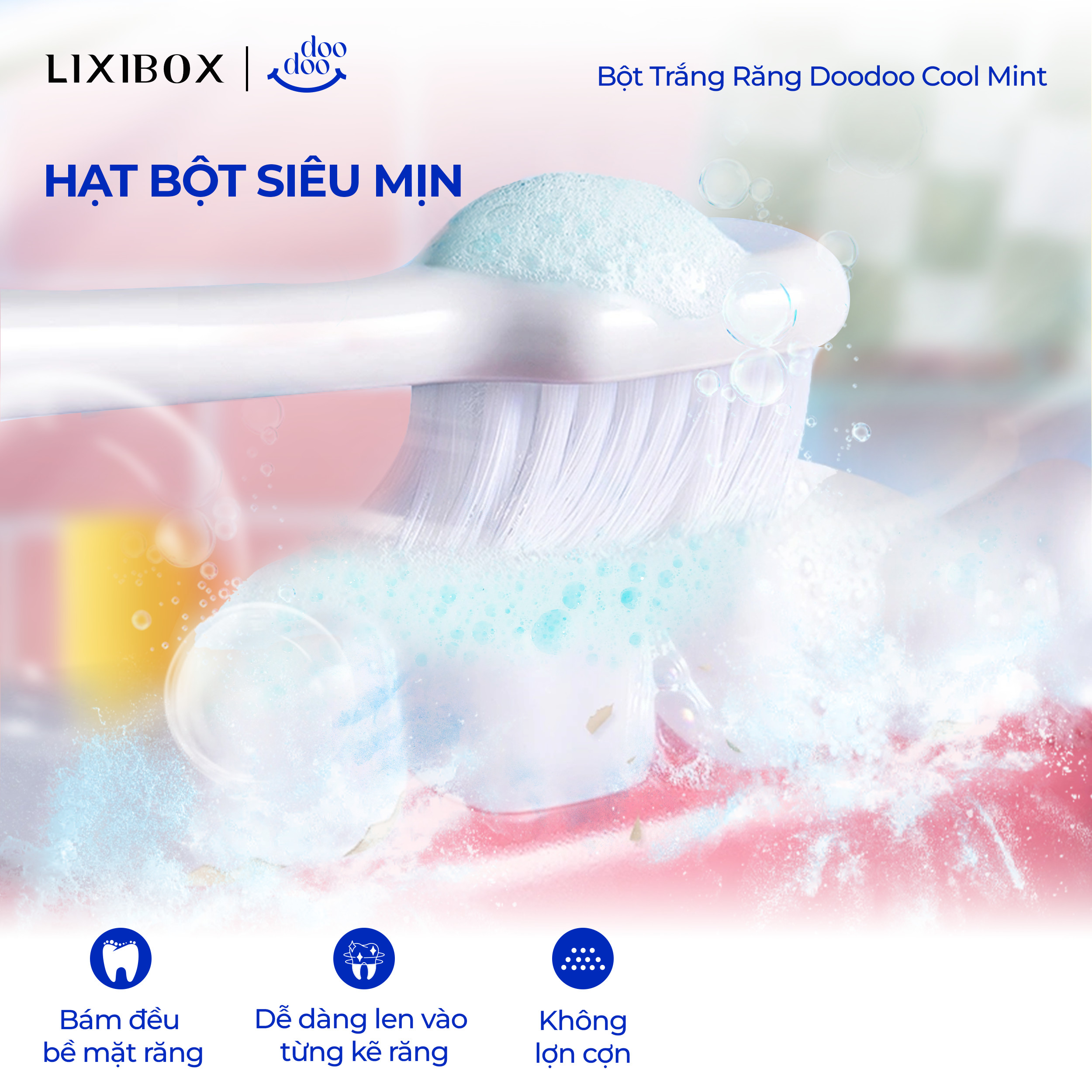 Mô tả Lixibox - Bột Trắng Răng Toothpowder Cool Mint 50g (DooDoo) - 5