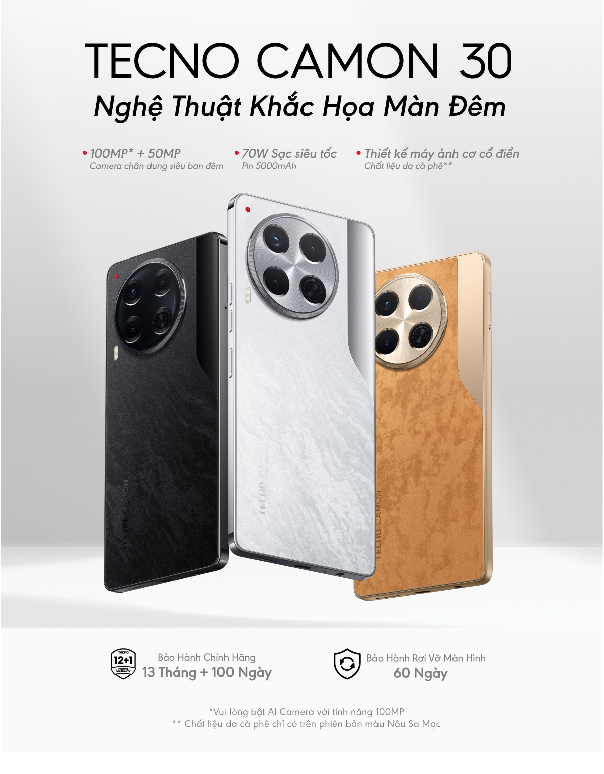 Mô tả Điện thoại Tecno Camon 30 (8+8)GB/256GB - 1