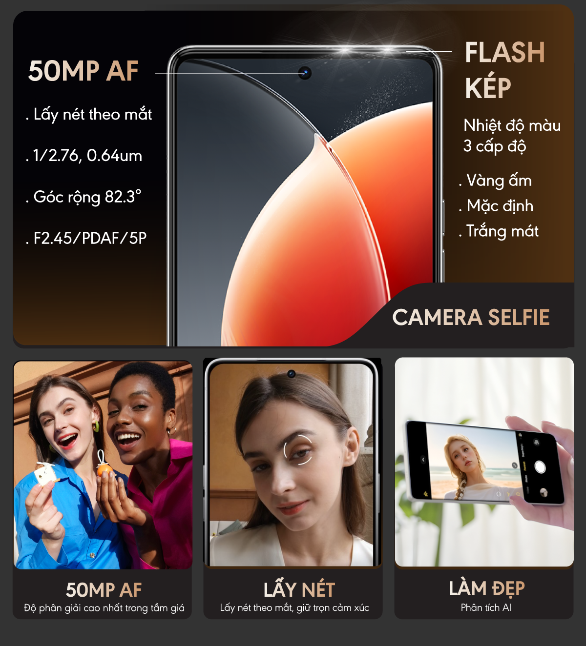 Mô tả Điện thoại Tecno Camon 30 (8+8)GB/256GB - 4