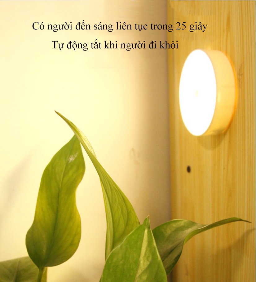 Mô tả Đèn LED Cảm Biến Chuyển Động Energy Green Lighting Hình Tròn G11 - Dán Tường , Dán Tủ Quần Áo - 4