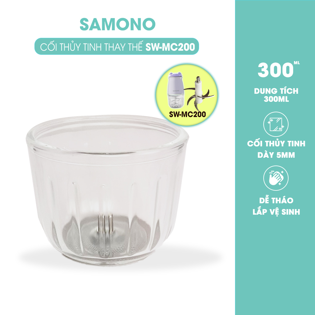 Mô tả Cối thay thế, Lưỡi thay MC200 phụ kiện cho máy xay mini Samono SW-MC200 loại 0.3L,Lưỡi dao thay thế phụ kiện máy con gấu - 1