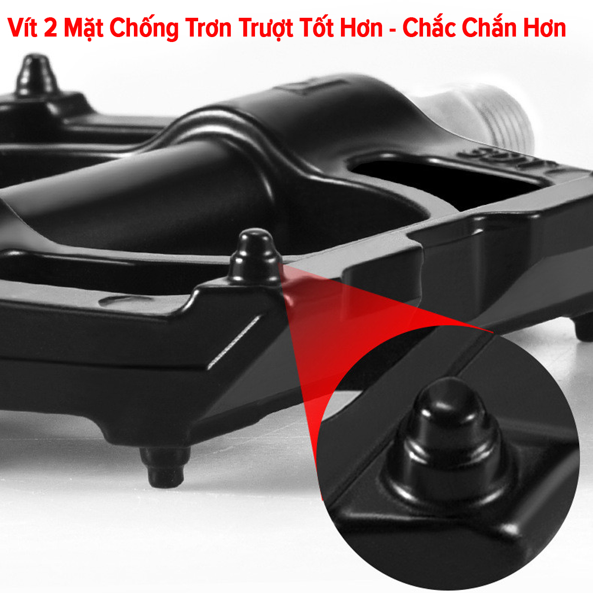 Mô tả Bàn Đạp Xe Đạp 1 Cặp (2 Chiếc) Pedal Cho Xe Đạp Thể Thao Bằng Hợp Kim Thép Nhôm Chống Trượt Chính Hãng Amalife - 5