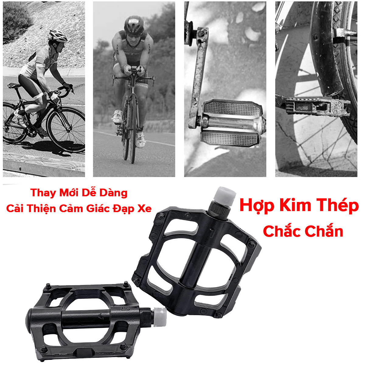 Mô tả Bàn Đạp Xe Đạp 1 Cặp (2 Chiếc) Pedal Cho Xe Đạp Thể Thao Bằng Hợp Kim Thép Nhôm Chống Trượt Chính Hãng Amalife - 7