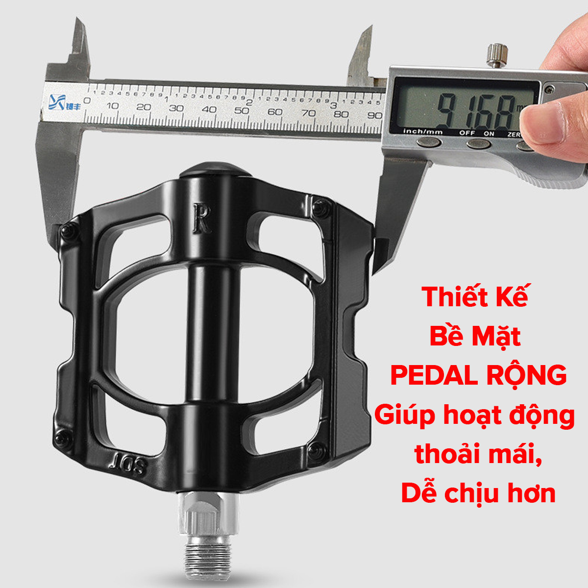 Mô tả Bàn Đạp Pedal Xe Đạp Thể Thao Địa Hình Hãng Amalife – 2 Chiếc Pedan Hợp Kim Thép Nhôm Chắc Chắn Chống Trượt - 3