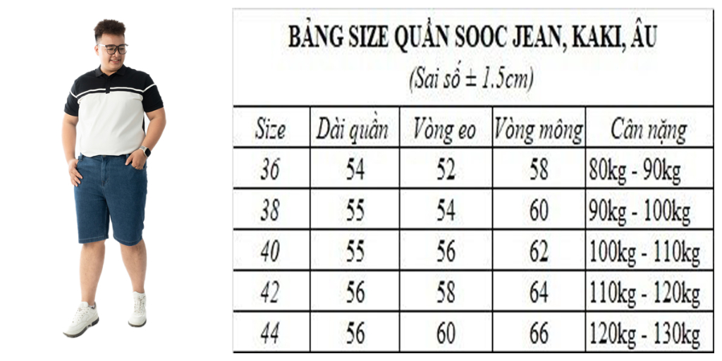 Mô tả Quần Short Kaki Big Size Nam 80-140kg AKYOO Vải Cotton Co Giãn, Thoải Mái_ KAKI TUI HOP - 8