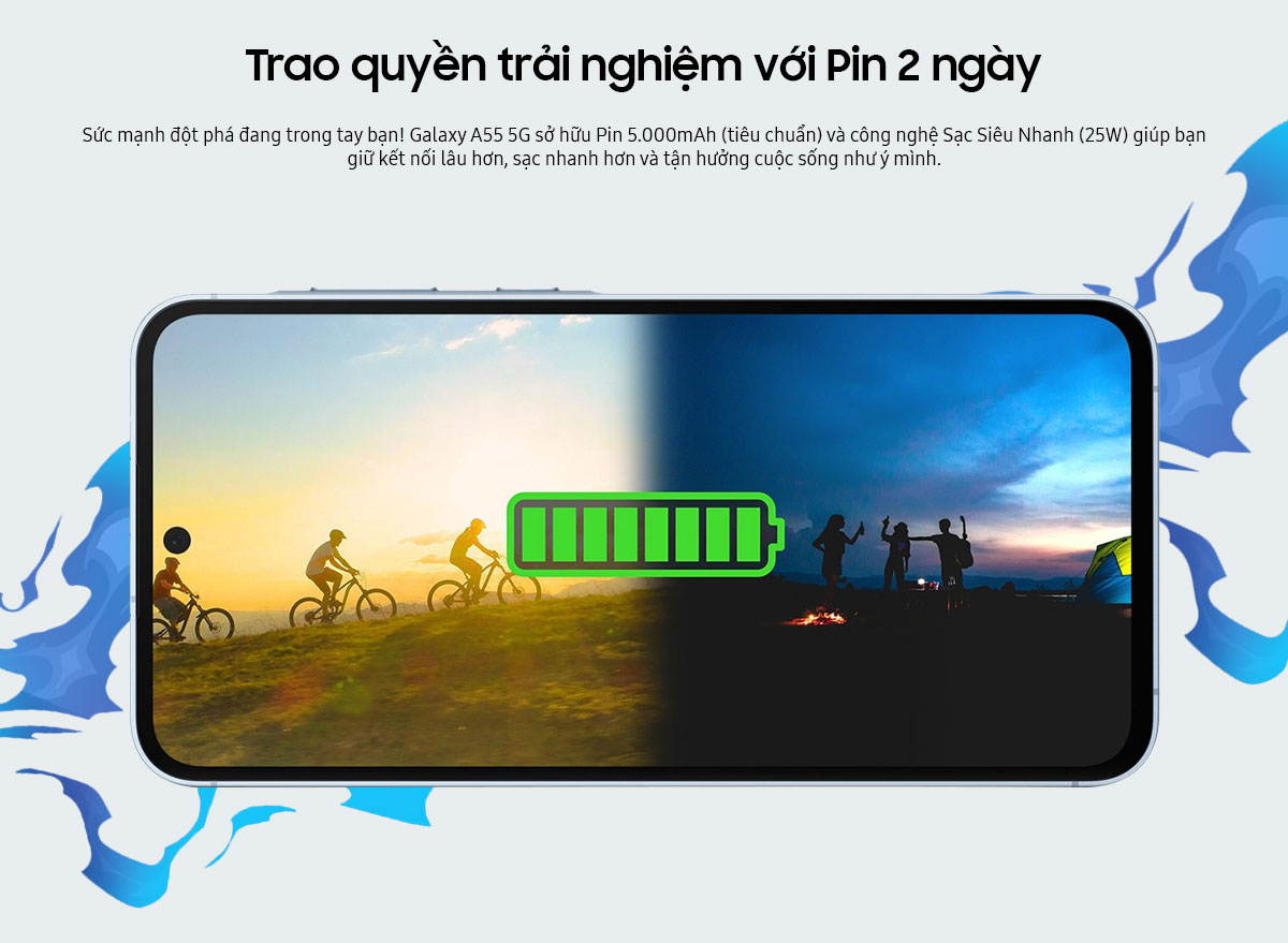 Mô tả Điện thoại Galaxy A55 5G phiên bản giới hạn Gaming RƯƠNG AWESOME - Bộ quà trị giá 1.6 triệu đồng - 7