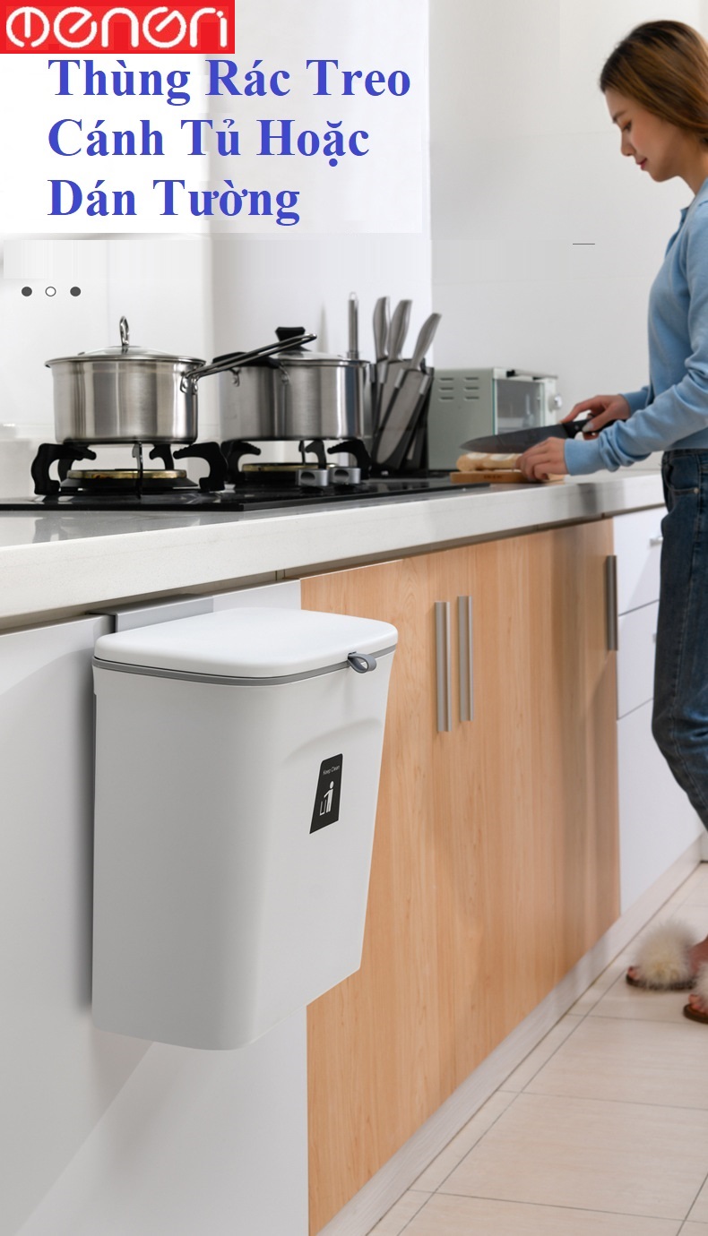 Thùng rác OENON với quai cầm