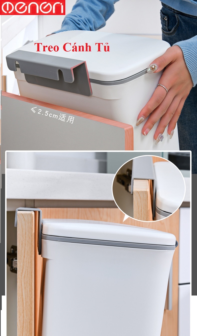 Lắp đặt thùng rác OENON treo tủ