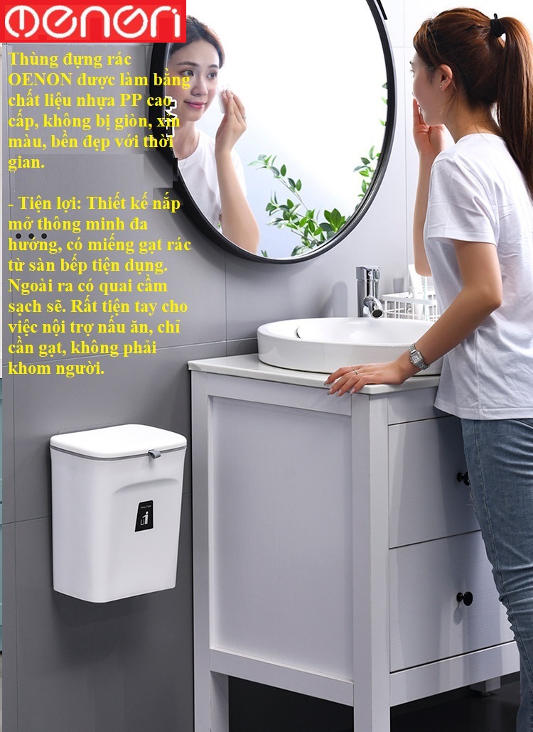 Đóng nắp thùng rác OENON