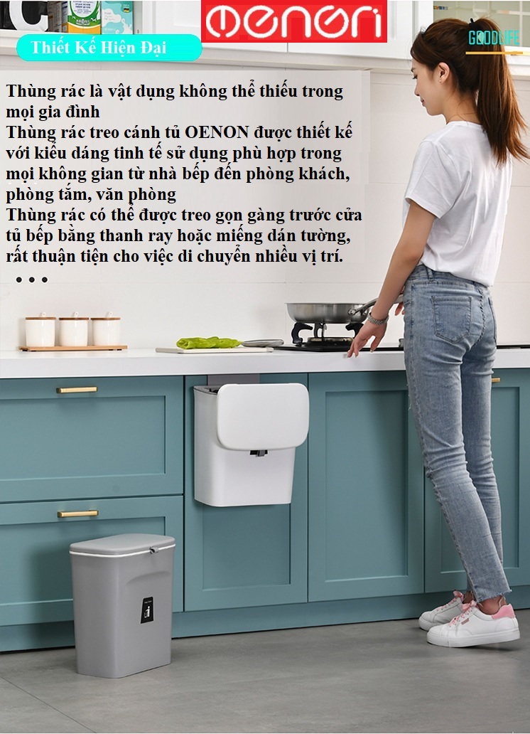 Thùng rác OENON trong nhà bếp