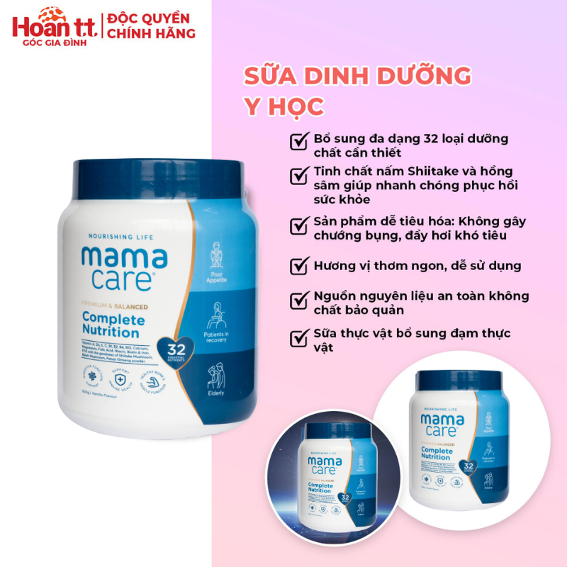Mô tả Sữa Dinh Dưỡng Tăng Đề Kháng Cho Người Lớn Mama Care - Sữa Tăng Cân Cho Người Gầy- Sữa Bột Phục Hồi Sức Khỏe - 1