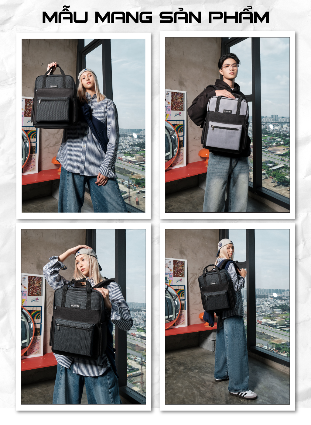 Mô tả Scarab High Street Backpack Unisex - Balo Đi Học Đi Làm Nam Nữ, Ba lô Chống Sốc Đựng Vừa Lap 16inch - 6