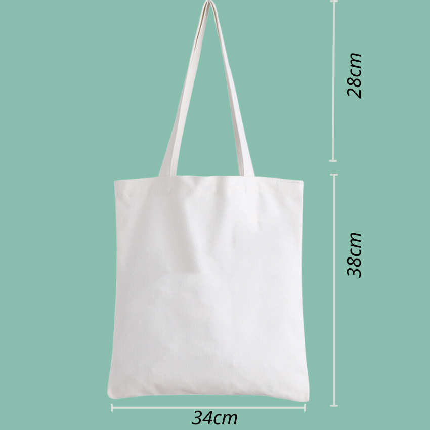 Mô tả Túi Vải Tote GINKO Kiểu Basic có dây kéo khóa miệng túi ( túi con) In Hình Dream Catcher G24 - 1