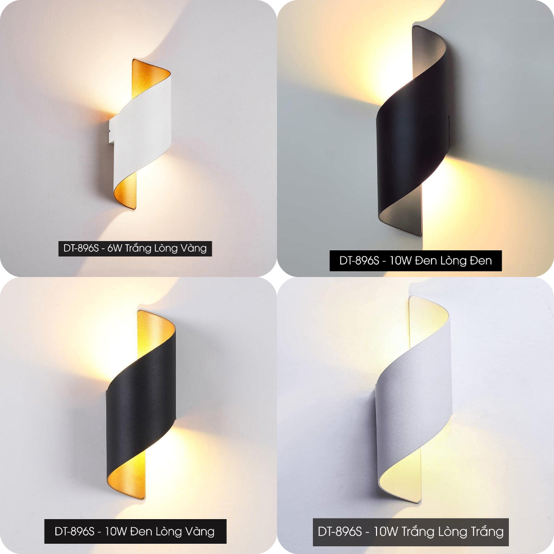 Mô tả Đèn Tường Energy Green Lighting Cong 2 Đầu Phát Sáng DT-896s - Decor Trang Trí Phòng Khách - 1