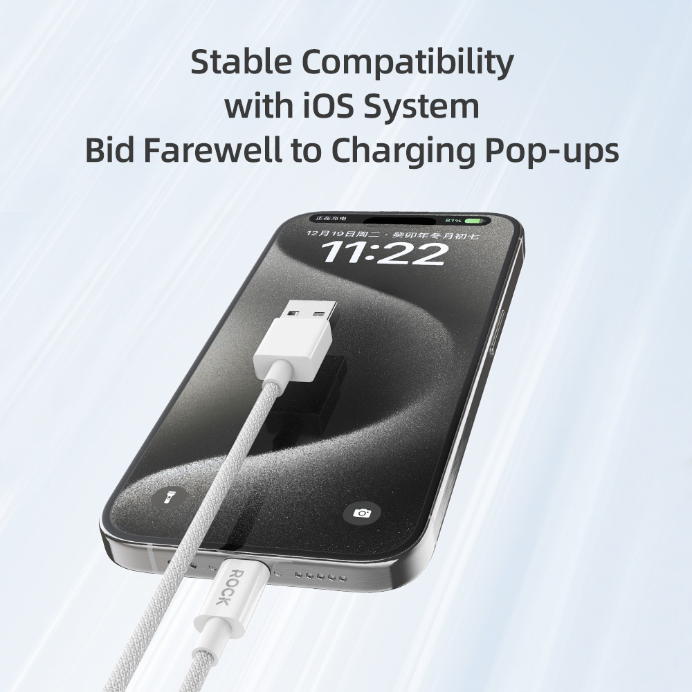 Mô tả Dây sạc nhanh iPhone chính hãng Rockspace Z20 usb to lightning dây dù 1 mét bảo hành 1 năm - 1