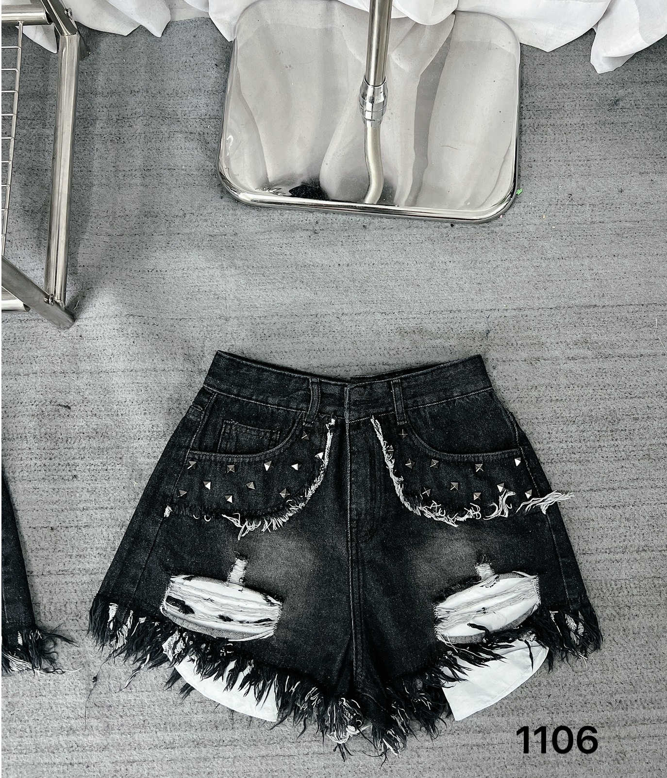 Quần Short Jean Túi Lòi Rách Viền Đinh TC SHOP JEANS BIGSIZE 40kg-90kg ...