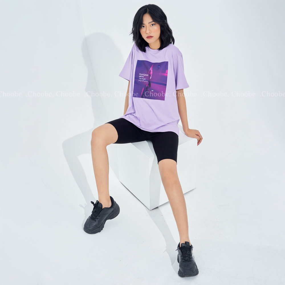 Mô tả Quần legging nữ lửng Choobe vải thun cao cấp biker nữ đùi ngố dáng ôm lưng thun tập gym yoga bigsize - 1