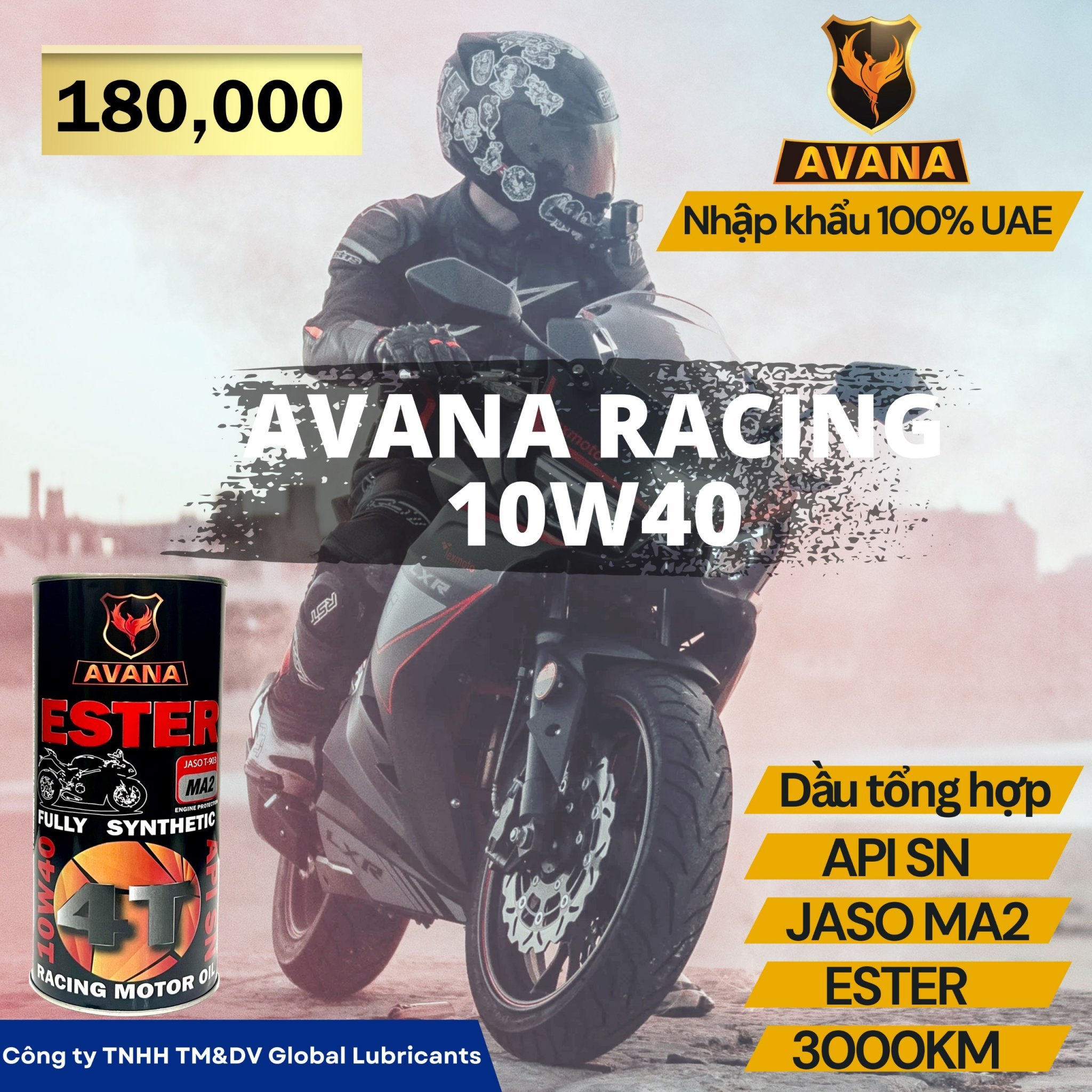(TẶNG SÚC NHỚT KIXX + PHỤ GIA KIXX) Nhớt XE SỐ Xe Côn Tay AVANA RACING ...