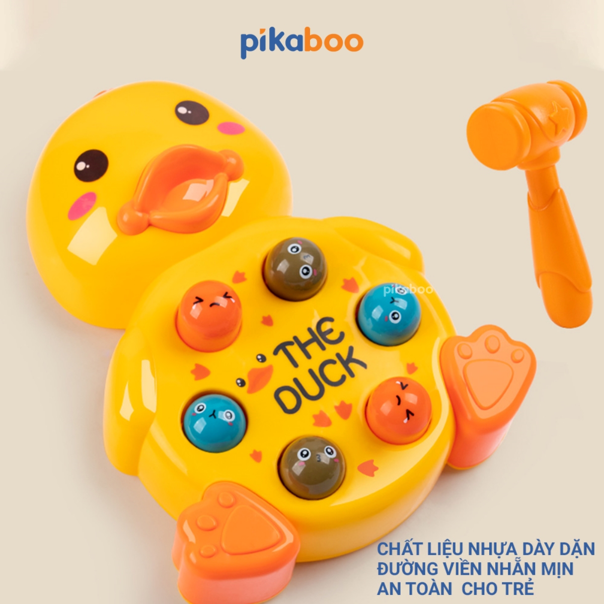 Mô tả Đồ chơi đập chuột con vịt Pikaboo, giúp bé phát triển vận động tinh và rèn luyện khả năng phối hợp - 2