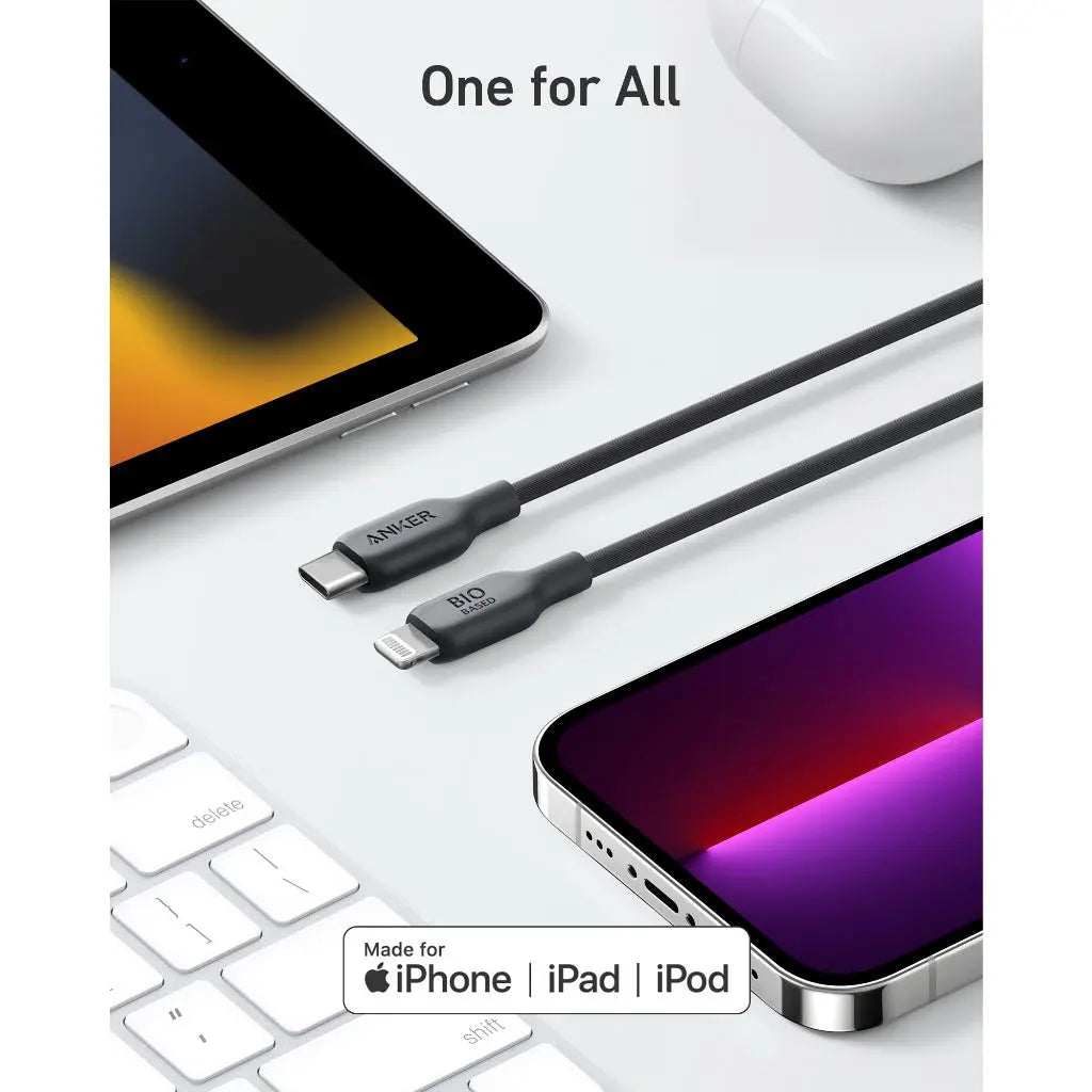 Mô tả Cáp Sạc Anker TPE Bio-Based 542 USB-C to Lightning Dài 0.9M - A80B1 - 4