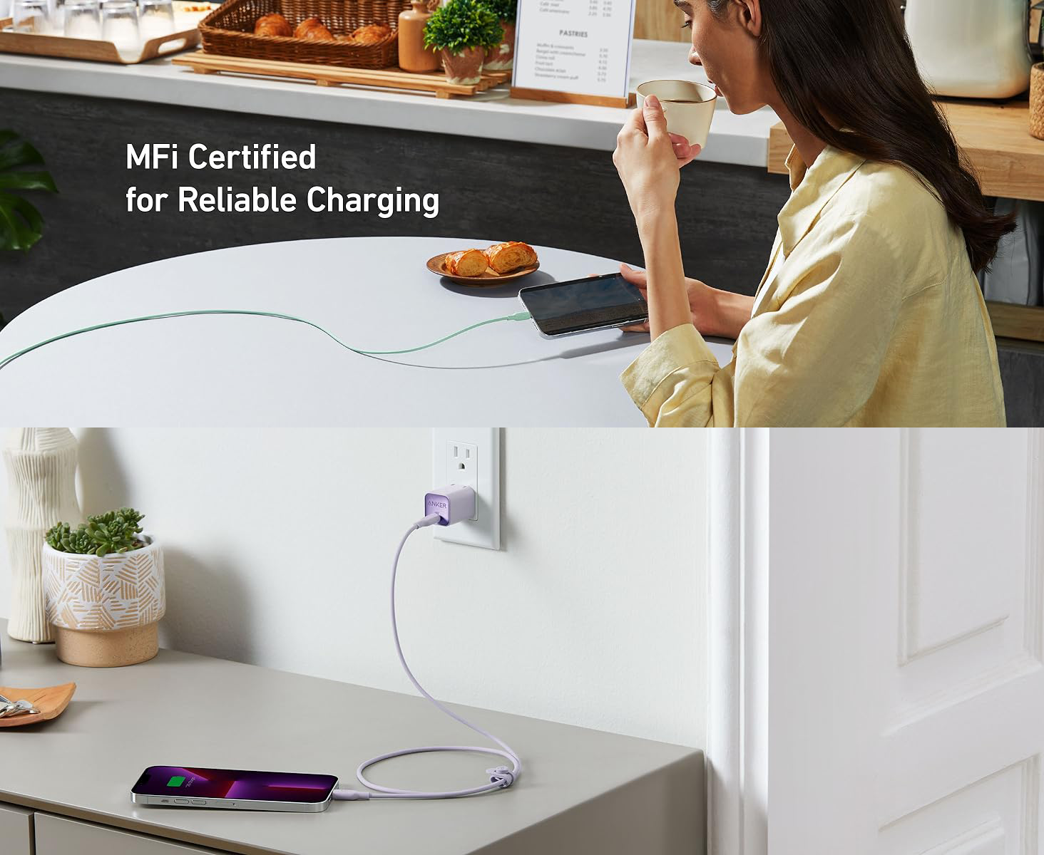 Mô tả Cáp Sạc Anker TPE Bio-Based 542 USB-C to Lightning Dài 0.9M - A80B1 - 7