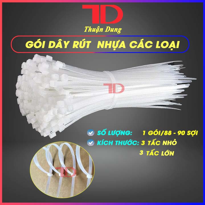 Dây rút nhựa giá sỉ cỡ 30cm dây rút nhựa, dây thít nhựa trắng 3 tấc ...