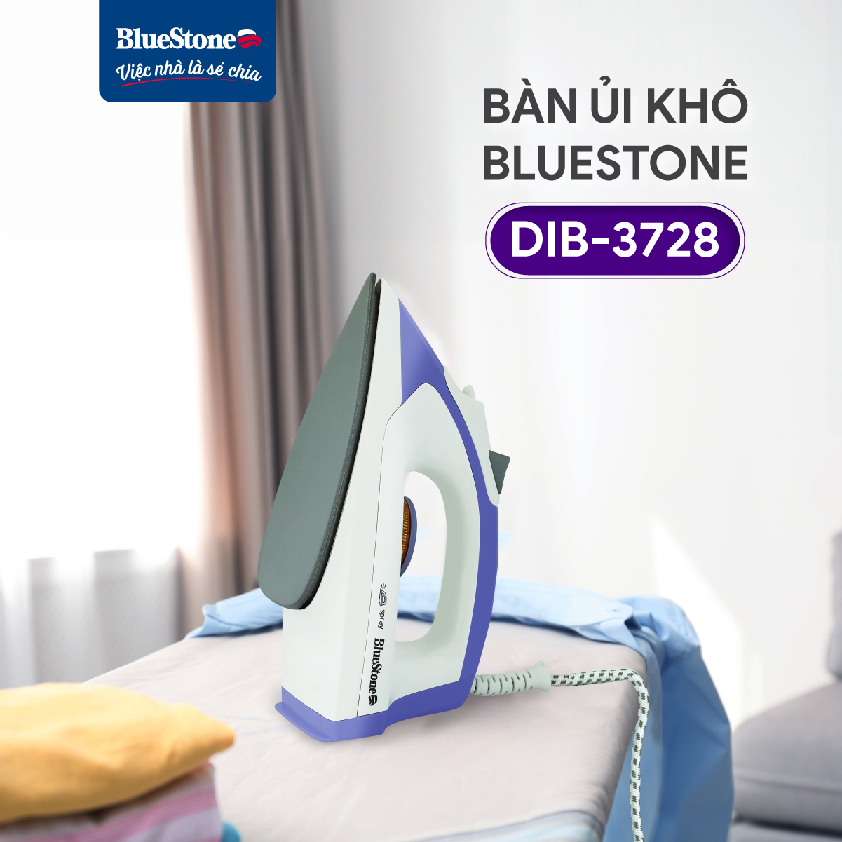 Mô tả Bàn Ủi Khô BlueStone DIB-3728 ̣(1100-1300W) - 5