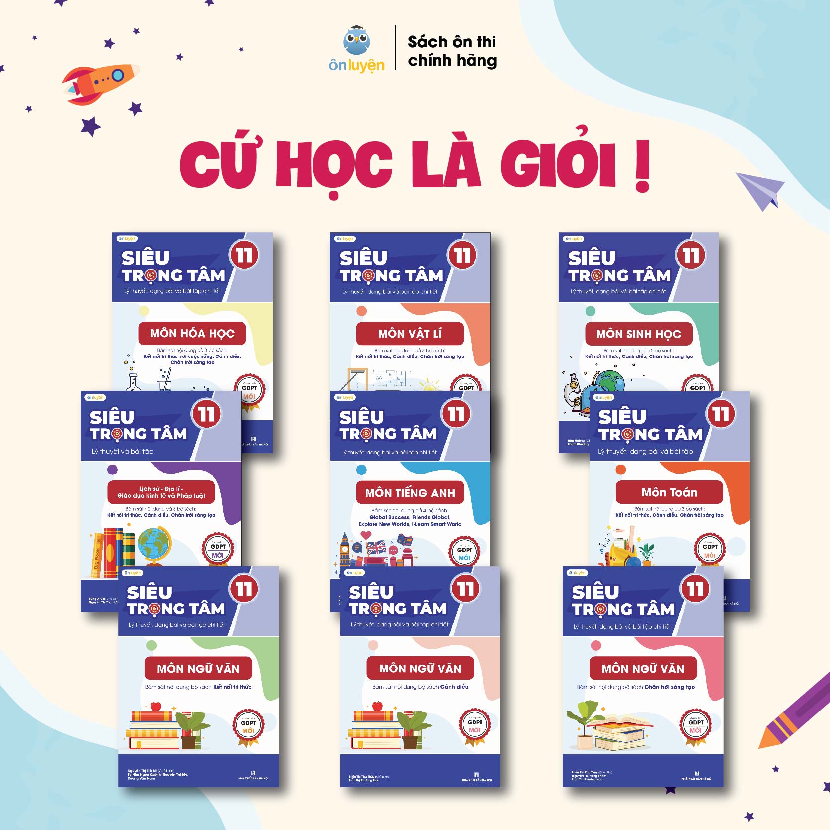 Mô tả Sách Lớp 11-Siêu trọng tâm 9 Môn: Toán, Lí, Hóa, Sinh, Văn, Anh,Sử,Địa,GD Kte PL chương trình mới - 1