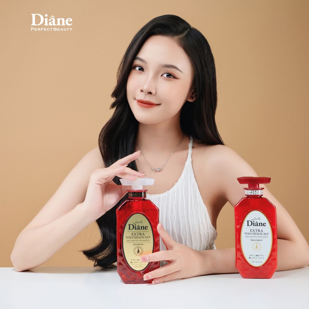 Mô tả Dầu gội đầu làm phồng tóc hỗ trợ mọc tóc dưỡng tóc phục hồi Moist Diane Extra Volume & Scalp 450ml - 10
