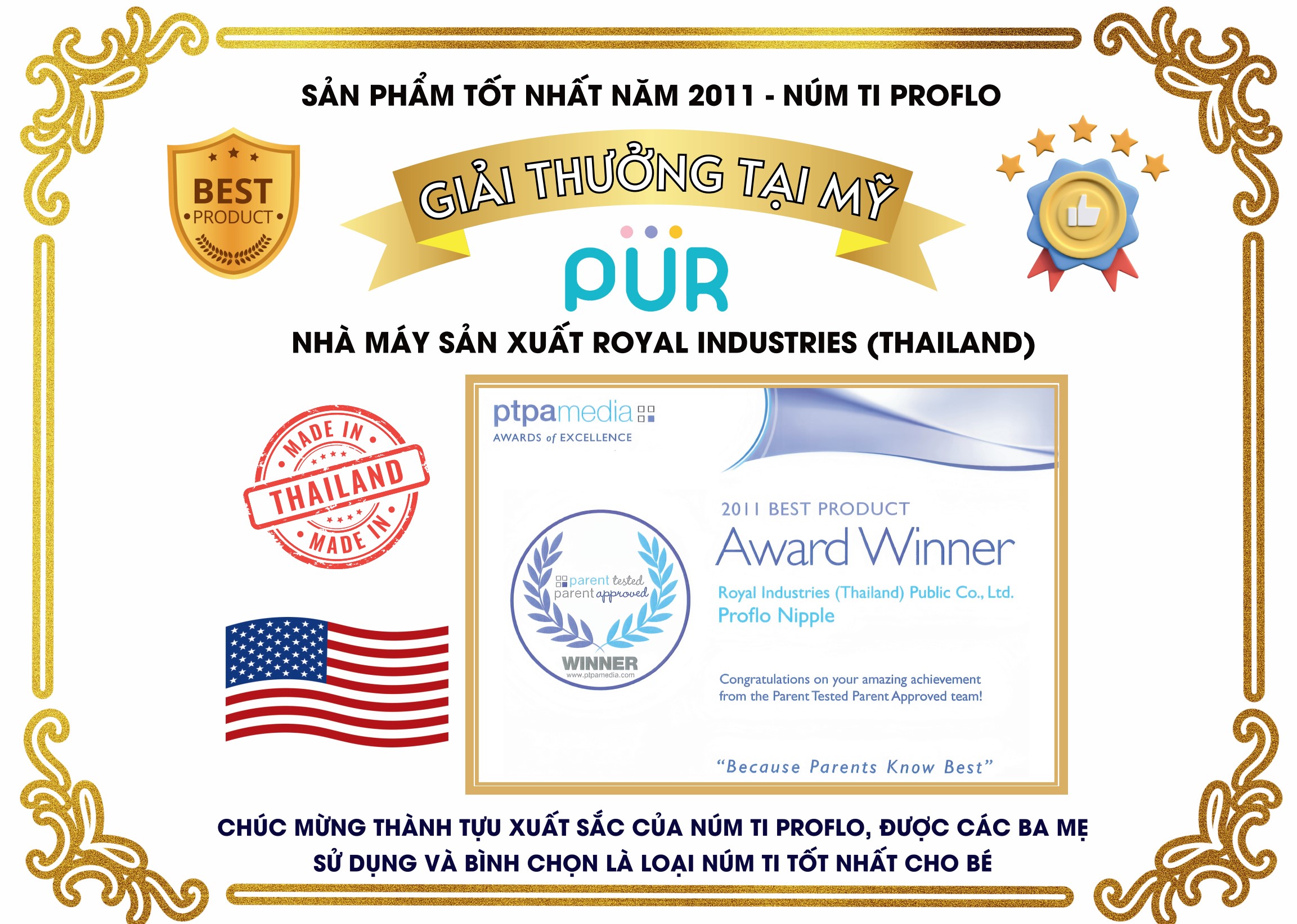Mô tả MÀU MỚI - Bình sữa cổ thường Pur Advanced XANH, HỒNG 60ml, 125ml, 250ml - 2