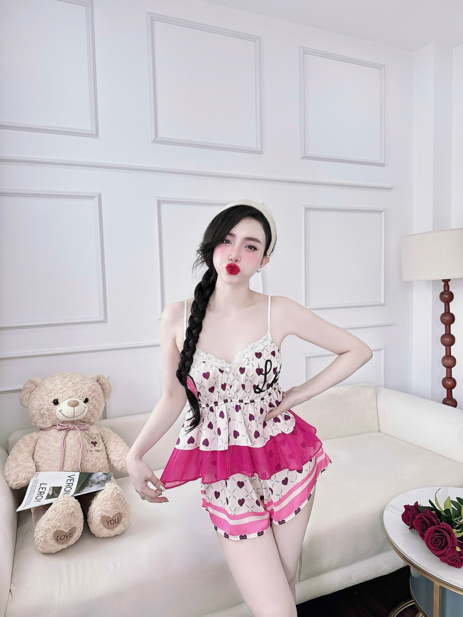 Đồ ngủ sexy SOJUN 2 dây tơ ánh 5