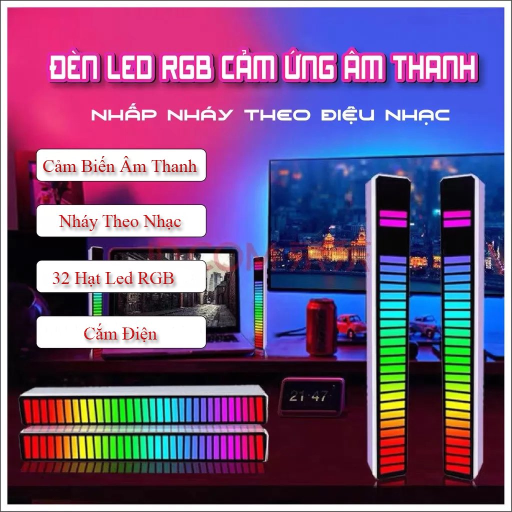 Mô tả Đèn LED RGB Energy Green Lighting SF06 Nháy Theo Nhạc - Decor 16 Triệu Màu Cảm Ứng Âm Thanh - 1