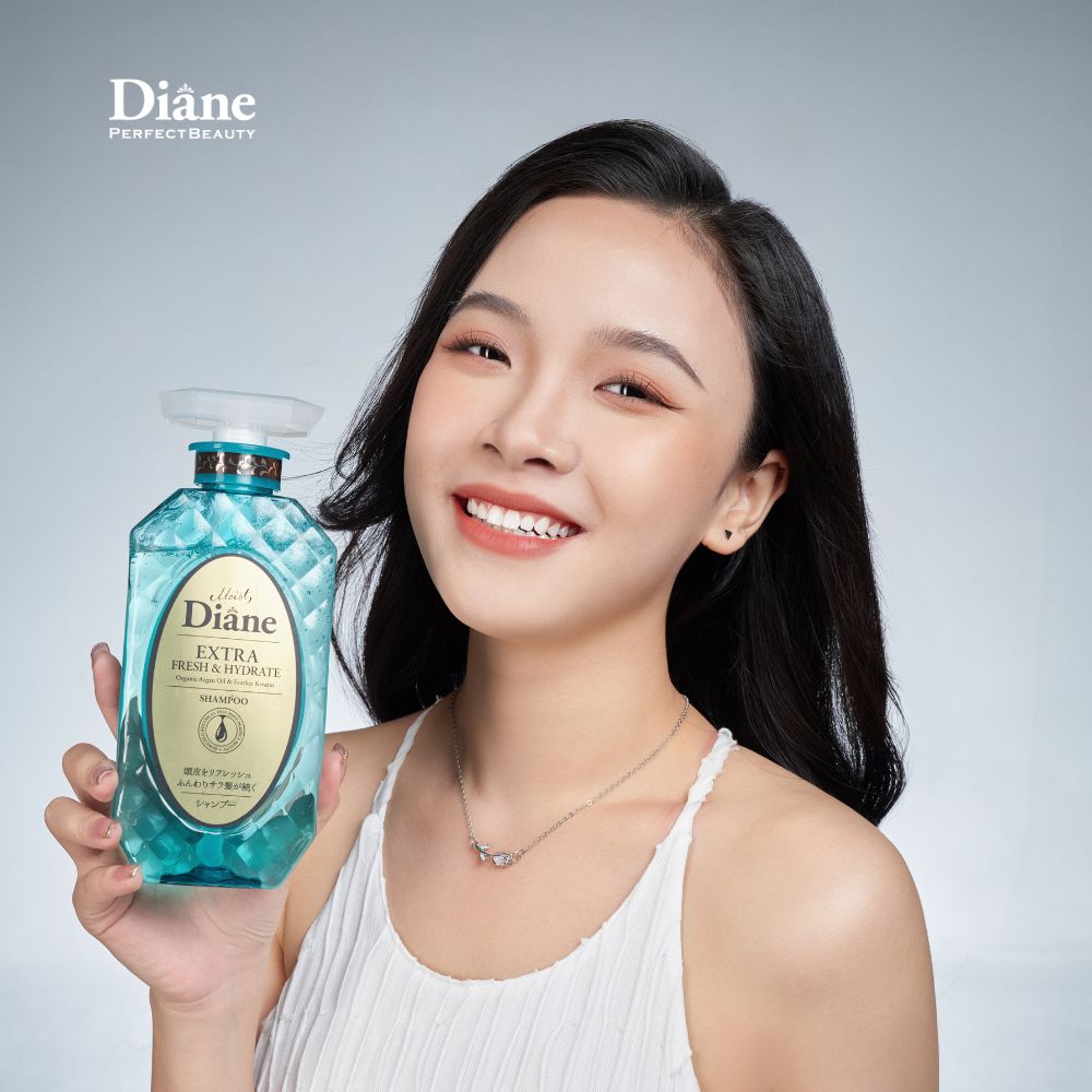 Mô tả Bộ dầu gội xả sạch dầu và dưỡng ẩm da đầu phục hồi khô xơ Moist Diane Extra Fresh & Hydrate 450ml*2 - 5