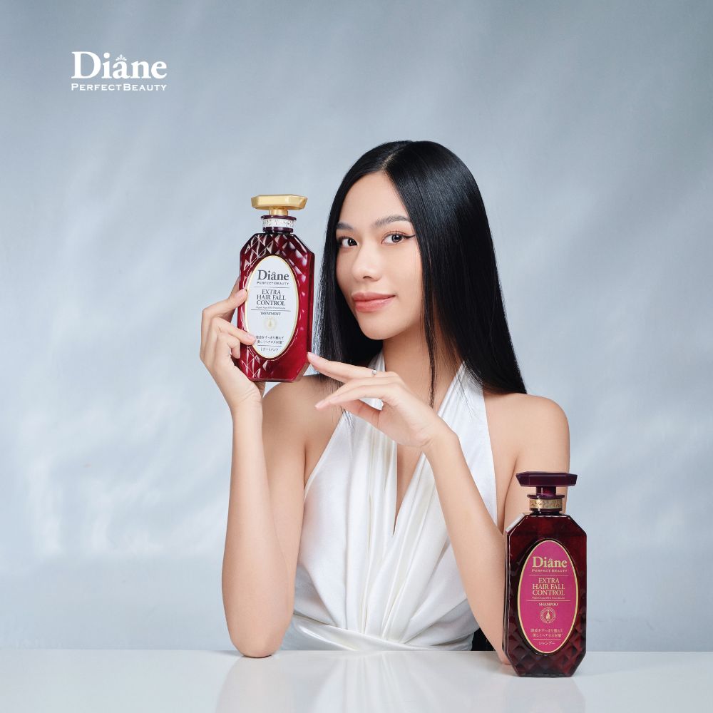 Mô tả Combo dầu gội xả giảm rụng tóc đến 96% phục hồi khô xơ hư tổn Moist Diane Extra Hair Fall Control - 6