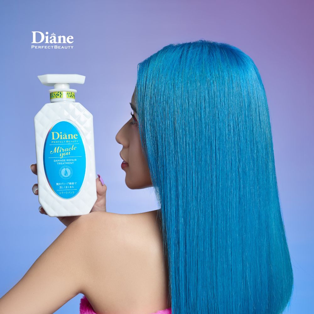 Mô tả Bộ dầu gội xả giữ màu tóc nhuộm tẩy phục hồi khô xơ chẻ ngọn Diane Miracle You Extra Damage Repair - 5