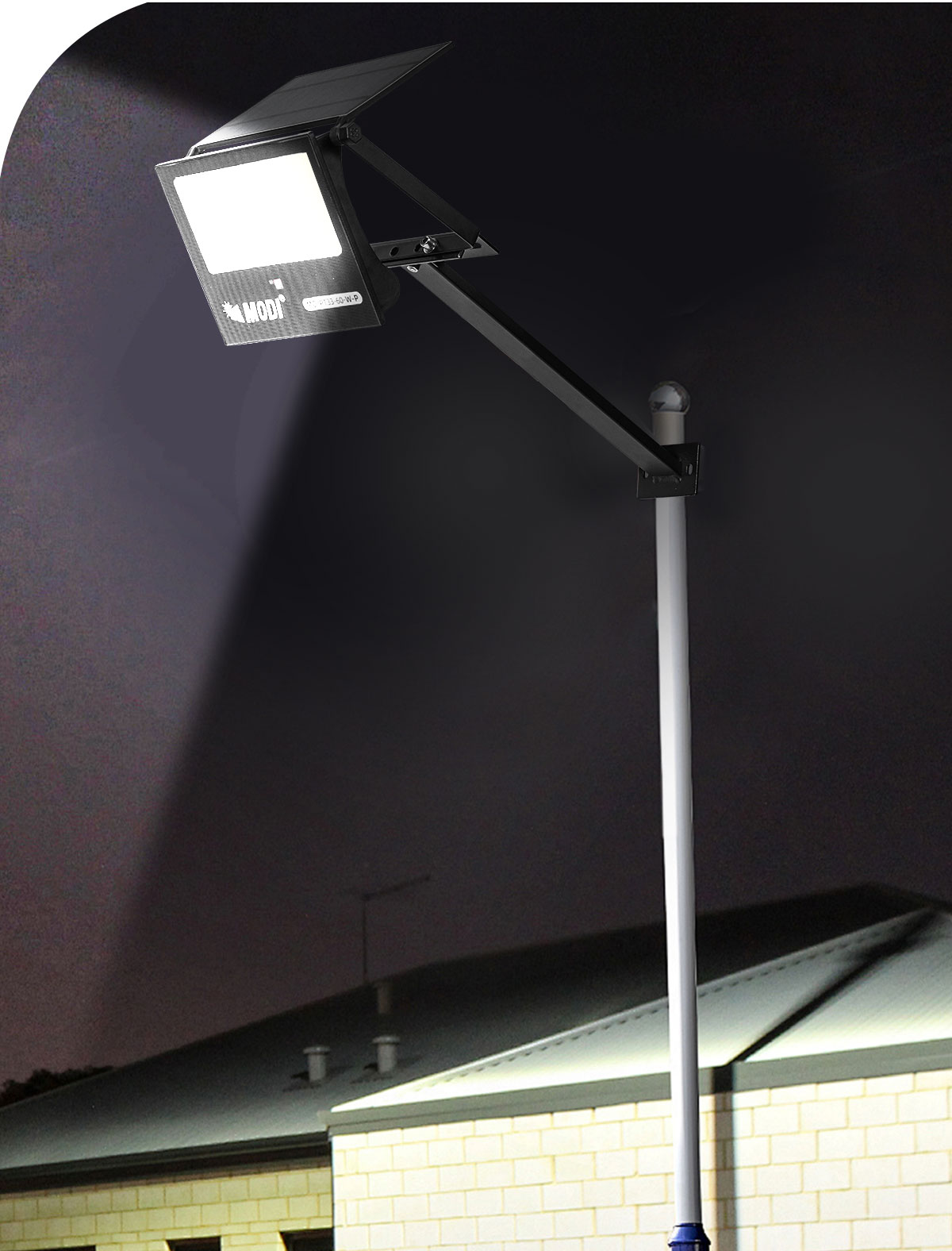 Mô tả Đèn Pha LED Cảm Biến Chuyển Động Năng Lượng Mặt Trời MODI SOLAR 60W Siêu Sáng, Ngoài Trời - 7