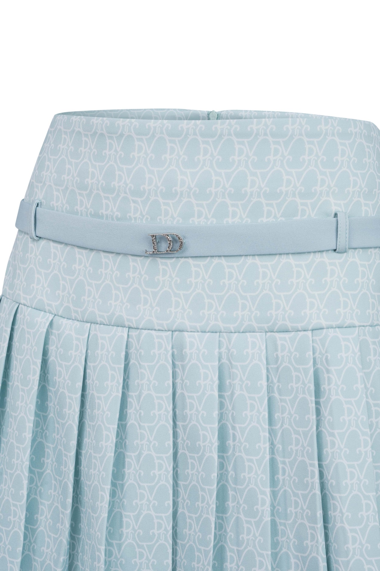 Mô tả Sét áo sơ mi cổ đức hoạ tiết monogram 2S08.2402K ngắn tay kèm cavat thêu chữ mix cùng chân váy xếp ly 4S09.2401K - 5