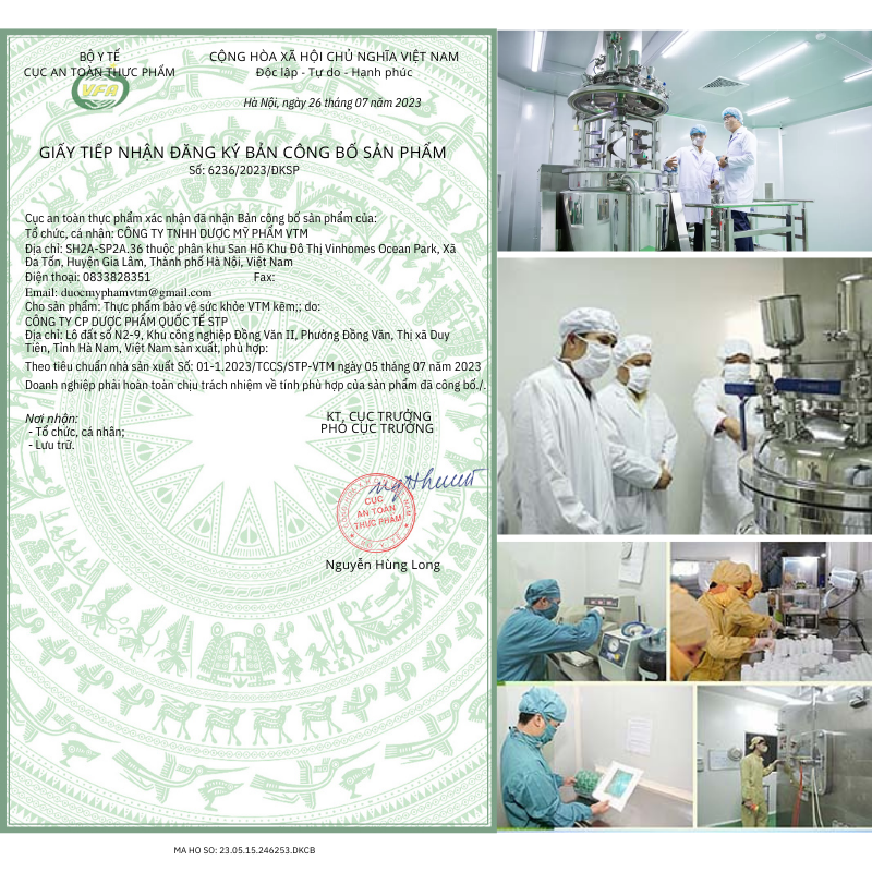 Mô tả Viên uống VTM bổ sung Kẽm ZinC hỗ trợ tăng cường sức đề kháng - 8