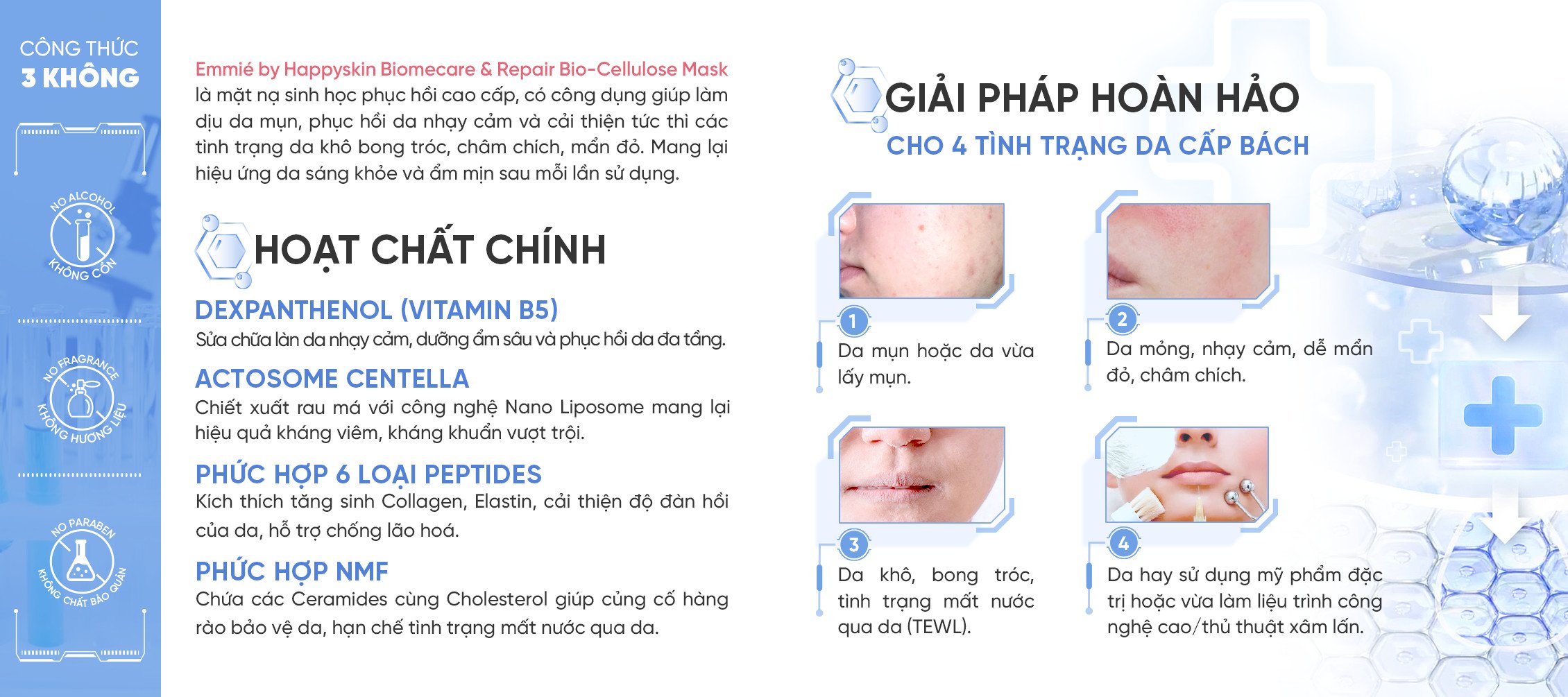 Mô tả [KOL LIVE] Hộp 10 Mặt Nạ Sinh Học Bio-Cellulose Mask 25g - 5
