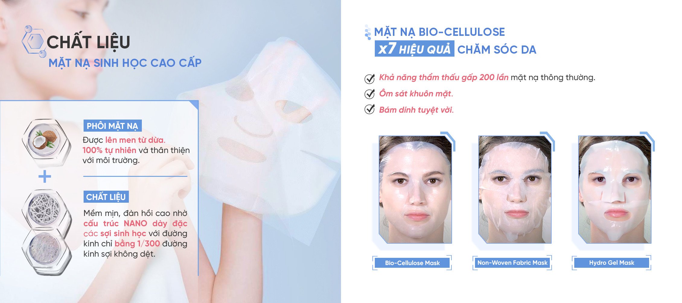 Mô tả [KOL LIVE] Hộp 10 Mặt Nạ Sinh Học Bio-Cellulose Mask 25g - 6