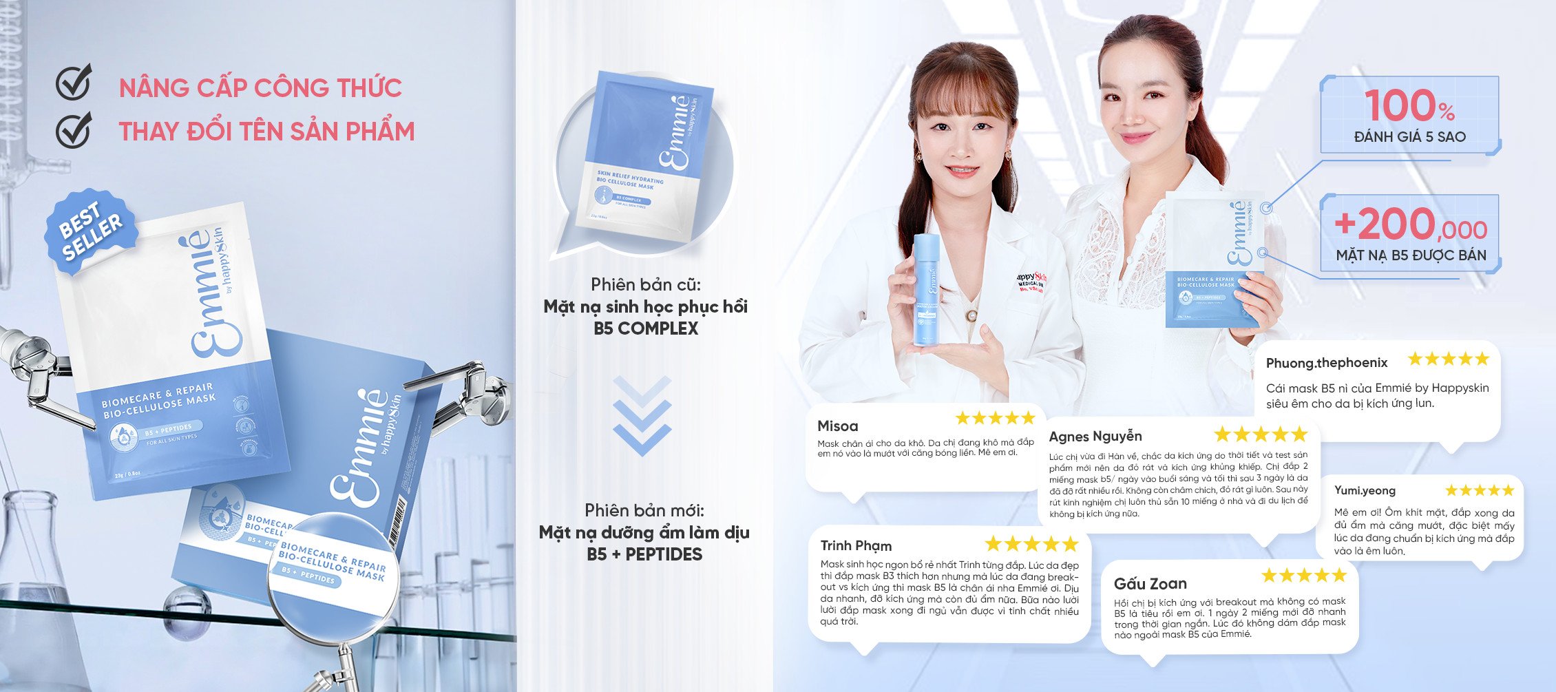 Mô tả [KOL LIVE] Hộp 10 Mặt Nạ Sinh Học Bio-Cellulose Mask 25g - 7