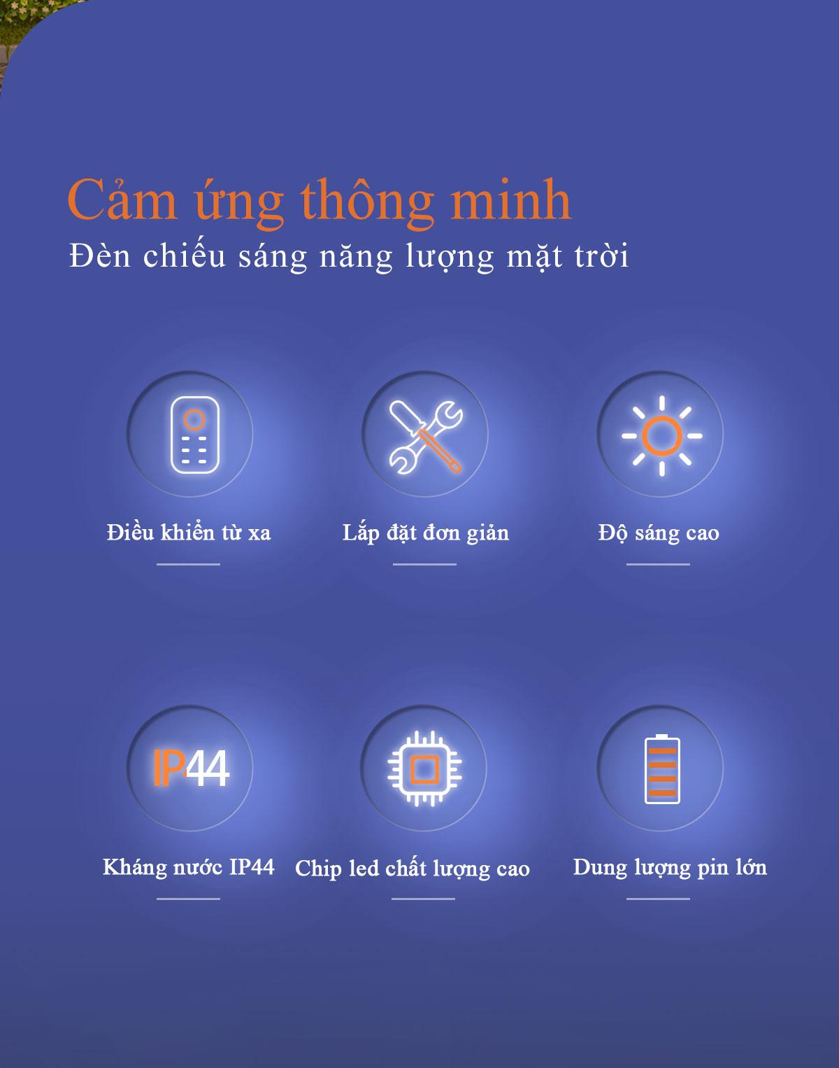 Mô tả Đèn Ốp Trần Năng Lượng Mặt Trời MODI SOLAR, Đèn Led Ốp Trần 3 Màu Ánh Sáng, Điều Khiển Từ Xa - 2