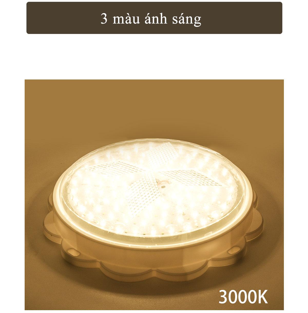 Mô tả Đèn Ốp Trần Năng Lượng Mặt Trời MODI SOLAR, Đèn Led Ốp Trần 3 Màu Ánh Sáng, Điều Khiển Từ Xa - 7