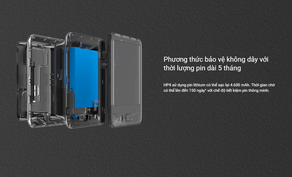 Mô tả Bộ chuông cửa không dây EZVIZ HP4 Độ phân giải 1080p, Xem trực tiếp và Gọi video hai chiều, Màn hình màu 4.3 inch - 6